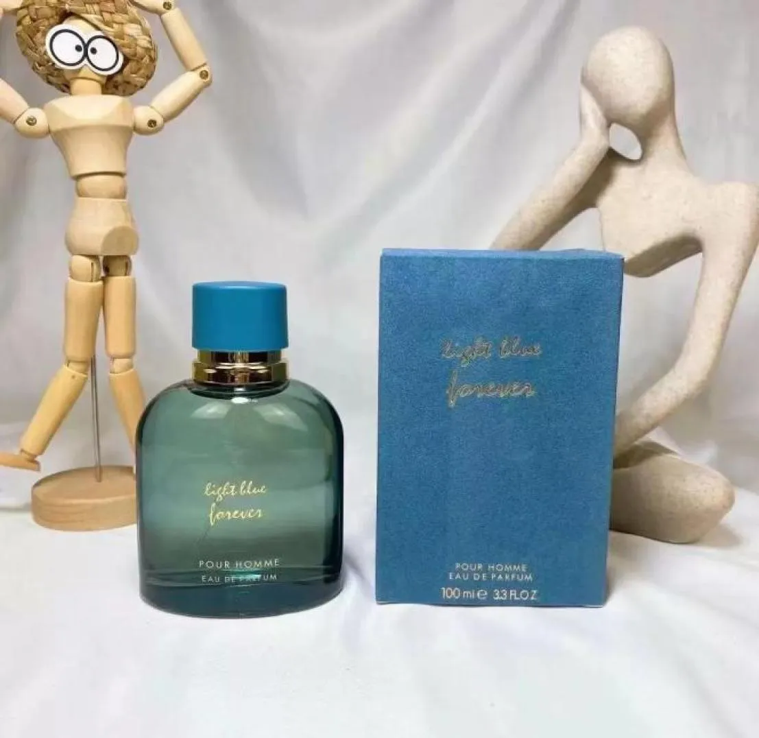 Test jasnoniebieski Man Perfumy Zapach dla mężczyzn 100 ml EDP EAU de Parfum Spray Parfum Designer Kolonia Perfumy dłuższe PLE4485775