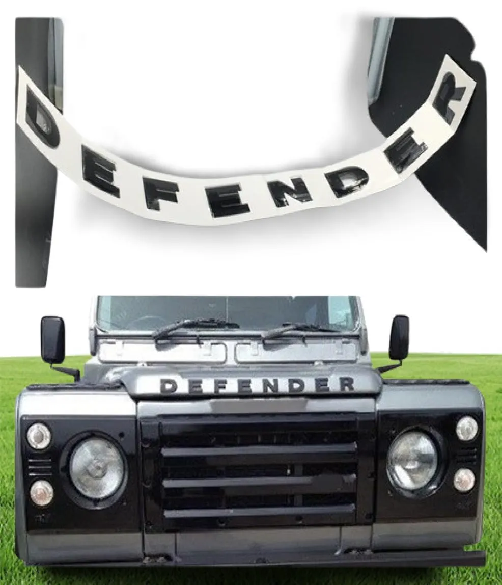 Auto -accessoires voor Defender Front Bonnet Emblem Logo Badge Lettering Sticker1264965