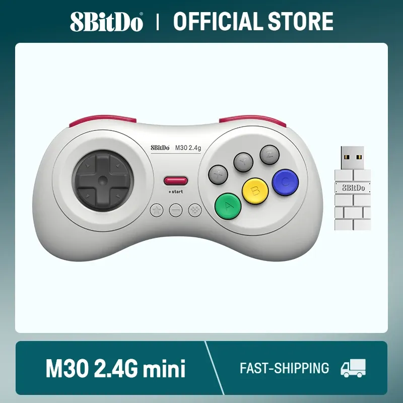 Mice 8BitDo M30 2.4G Wireless Gamepad for Sega Genesis Mini and Mega Drive Mini Sega Genesis