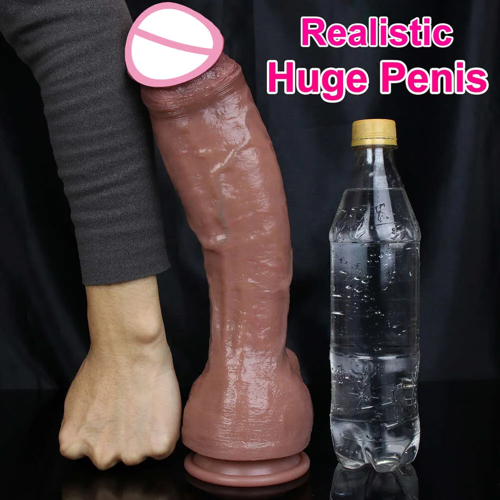 Realistic Man Thick Huge Dildo Soft Anal Vaginal Masturbators Small Fake Penis Adults sexy Toy for Women Suction Cup Big Dick