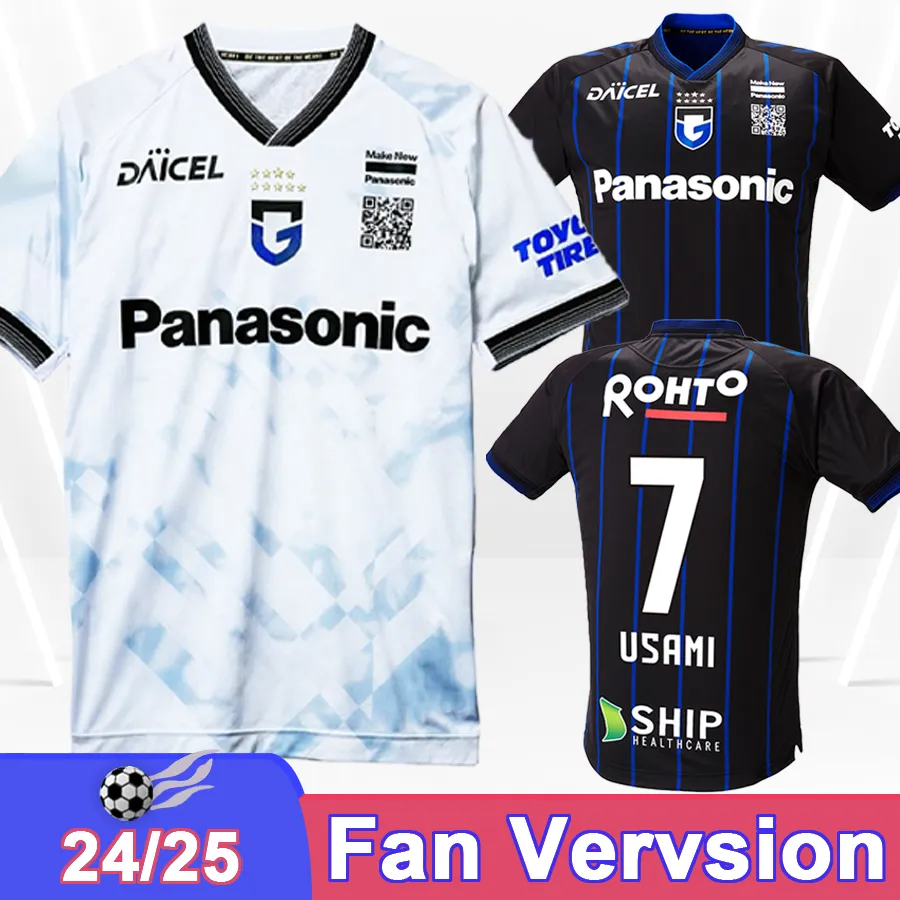 24 25 Gamba Osaka Mens Jerseys Fukuoka Kurokawa Lavi Meshino Kurata Tokuma Riku Genta casa fora camisas de futebol