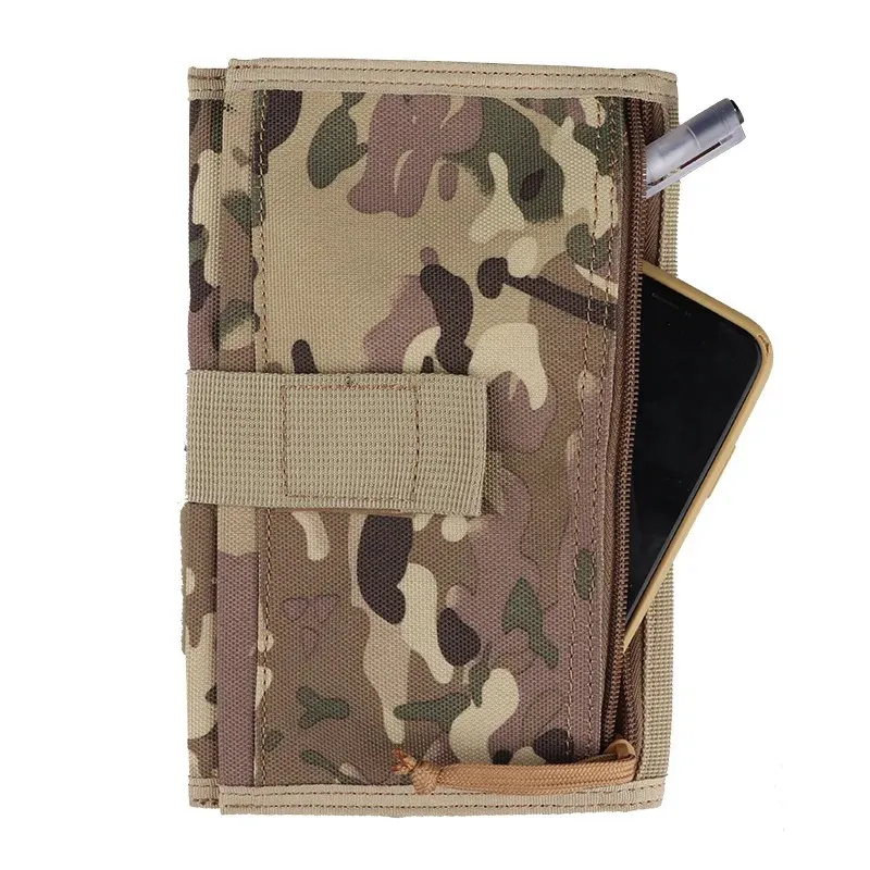 Ny produkt utomhus taktisk memo täcker krig anteckningsbok dagbok bok omslag camping utrustning