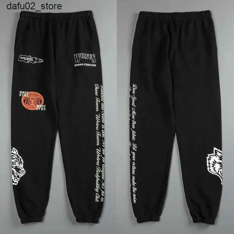 Men's Pants Darc Wolves Jogger Street Pants Casual Warm Oversize Pull Rope Baggy Jogger US Oversize Pants Hip Hop Trousers 2024 New Q240417