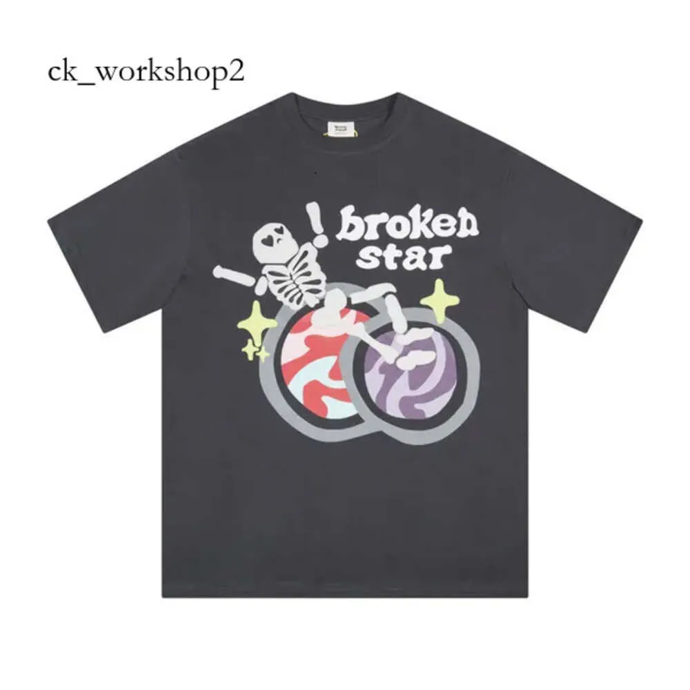 Break Planet Tshirt Tshirt En Kalite Yaz Kadın Erkek Tasarımcı T Shirt Yaz Kırık Gevşek Gezegen T-Shirt Kısa Kollu Sokak Giyim Sıradan Mürettebat Boyun Tişört Tişört 219
