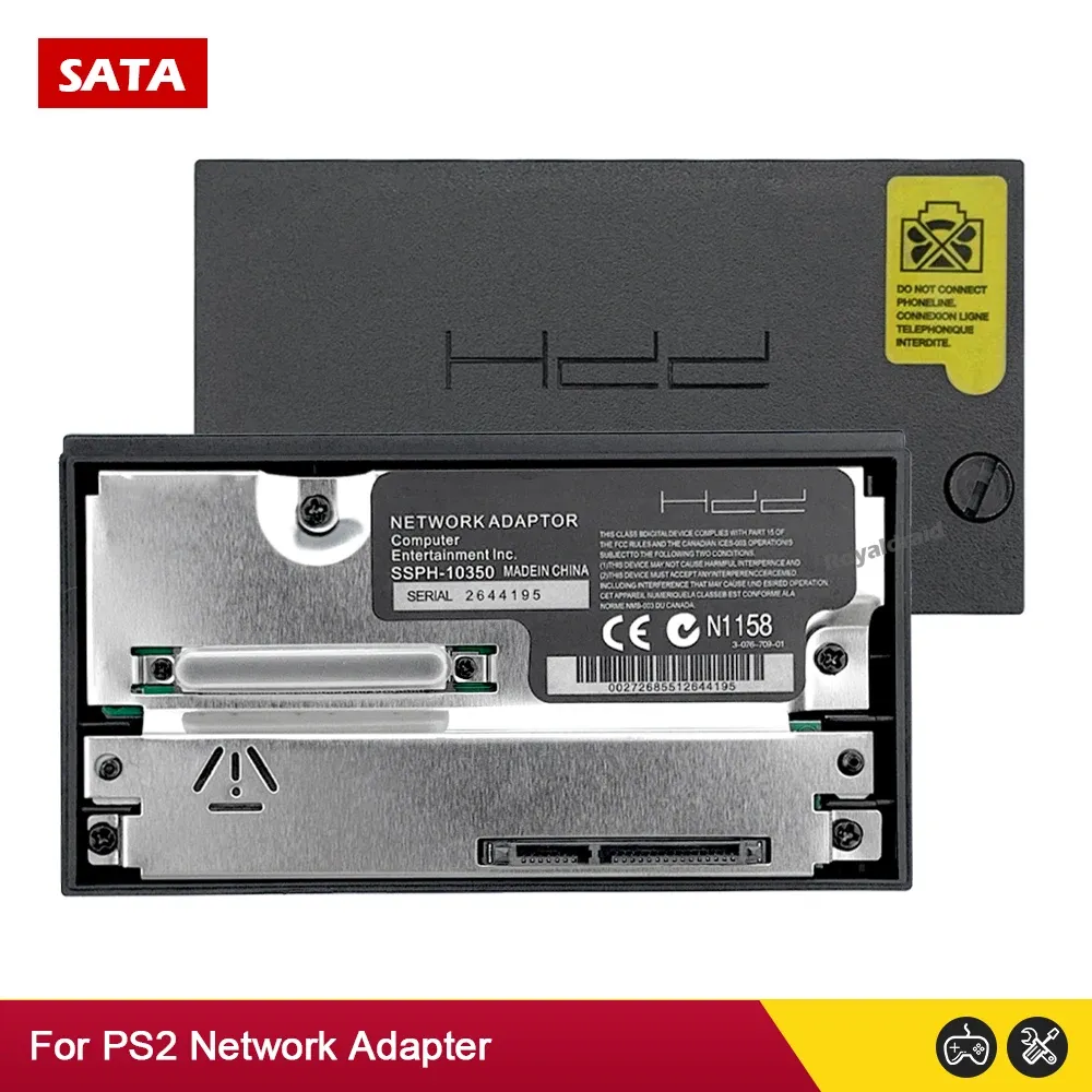 스피커 PS2 Fat Game Console 용 새로운 SATA 인터페이스 네트워크 카드 어댑터 PlayStation 2 Fat SATA 소켓 게임 액세서리 용 SATA HDD