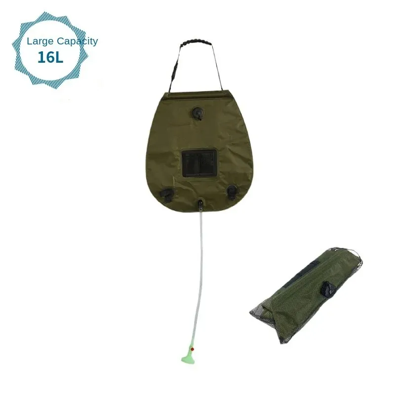 Sac de bain thermique solaire extérieur sac de douche portable 20L Baignoire de douche de camping Sac à eau pliable