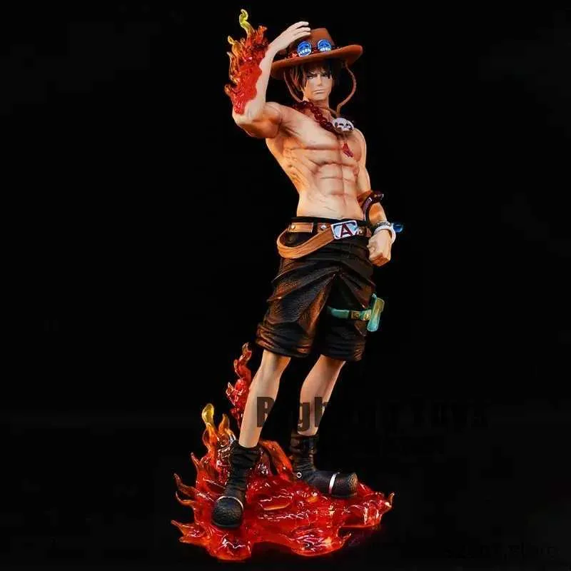 Action Toy Figures 23cm Anime One Piece Figure Ace Figure PVC Collectible Statue Model Toys Gifts