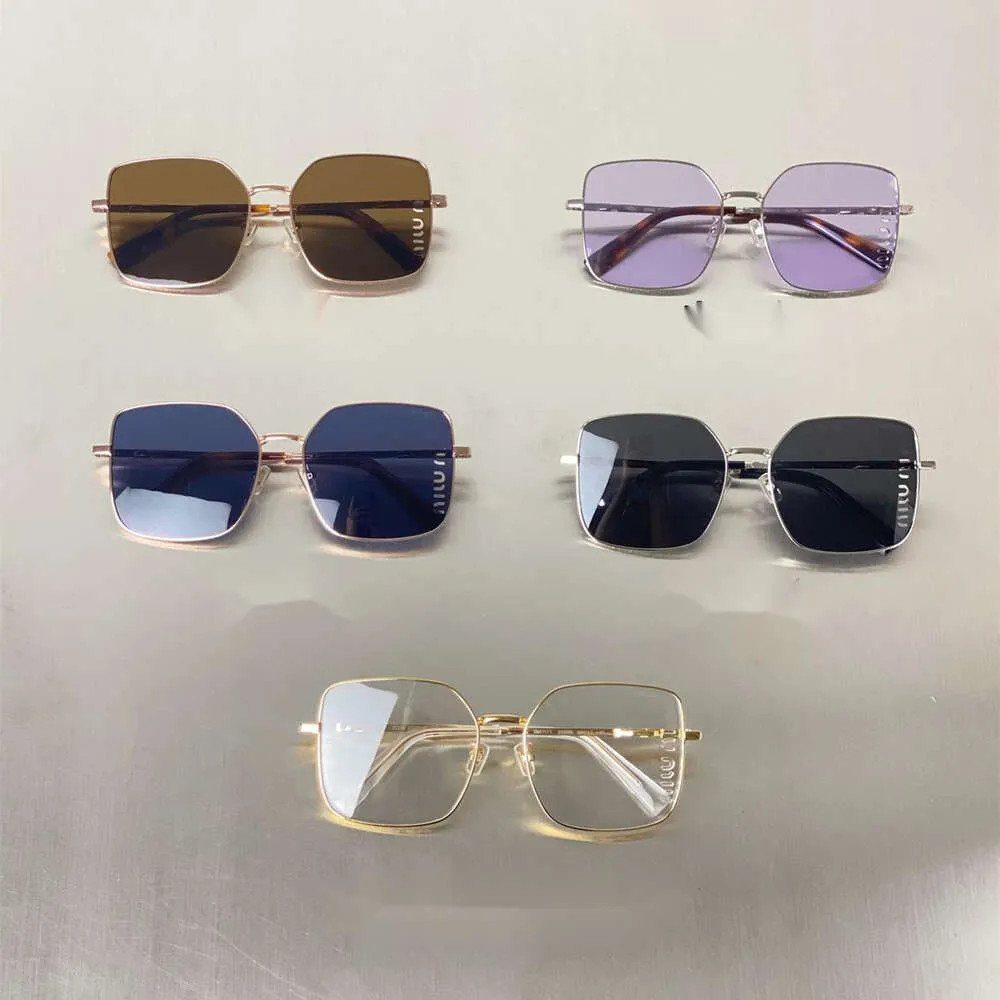 Mui Mui Fashion Sunglasses Designes Top for Men and Woman for Gold Edge Ins Street Strote Womensサングラス