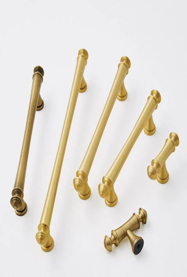 Meuble en laiton Gold Resier armoire poignée de tiroir en placard Tard T Bar Hardware 6911457