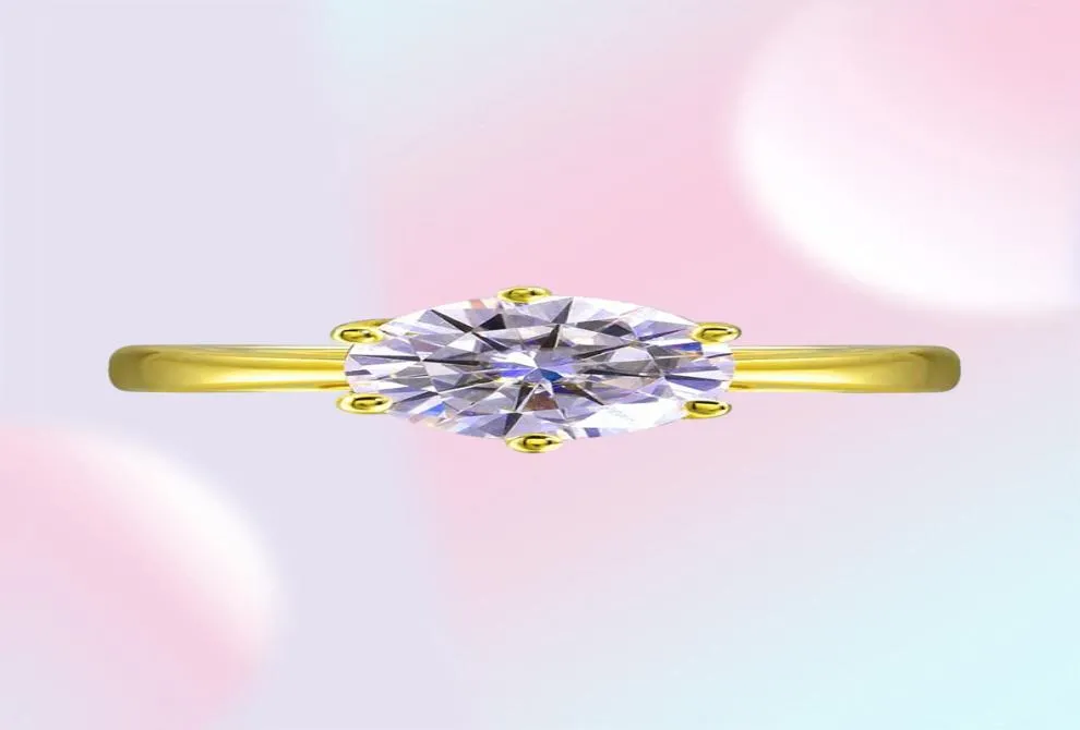 Yhamni originale 2 ct 6 mm rotondo cz diamant anelli in oro giallo solido anillos a colori oro anelli per matrimoni per donne regalo lyr16997723235112133