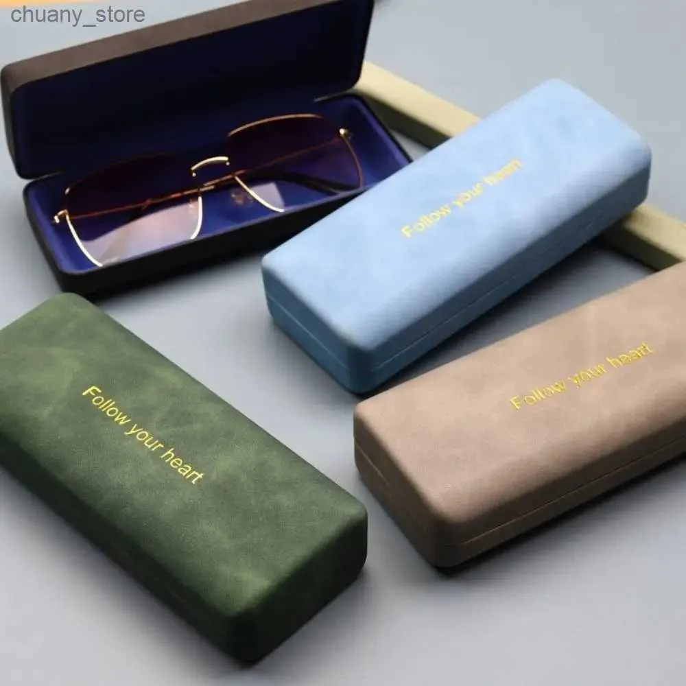 Sunglasses Cases Portable Eyewear Cases Simple Retro Eyeglasses box for Sunglasses Women Eyeglasses Men Reading Glasses Box Y240416