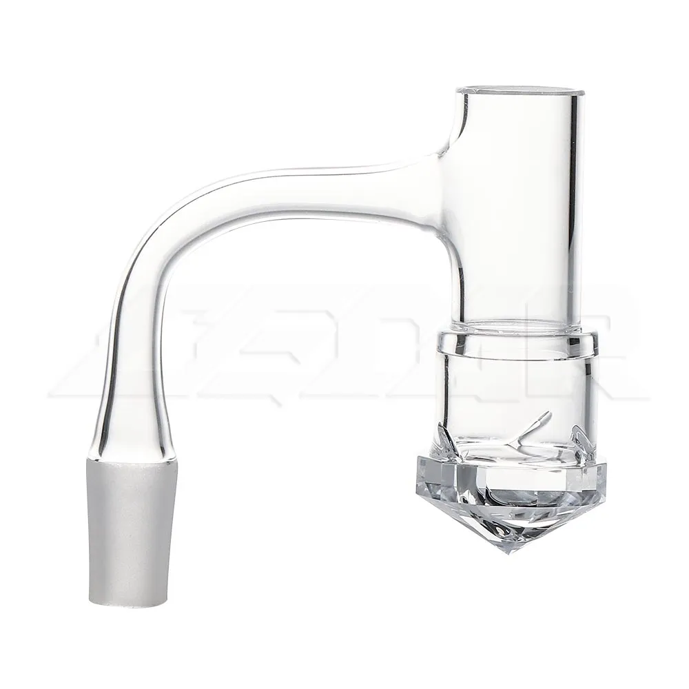 Rookaccessoires Volledige las 14 mm kwarts banger met draaiende luchtgaten afgeschuinde rand nagel naadloze TERP Slurper Bangers Nagels voor glazen bongs DAB -rigs