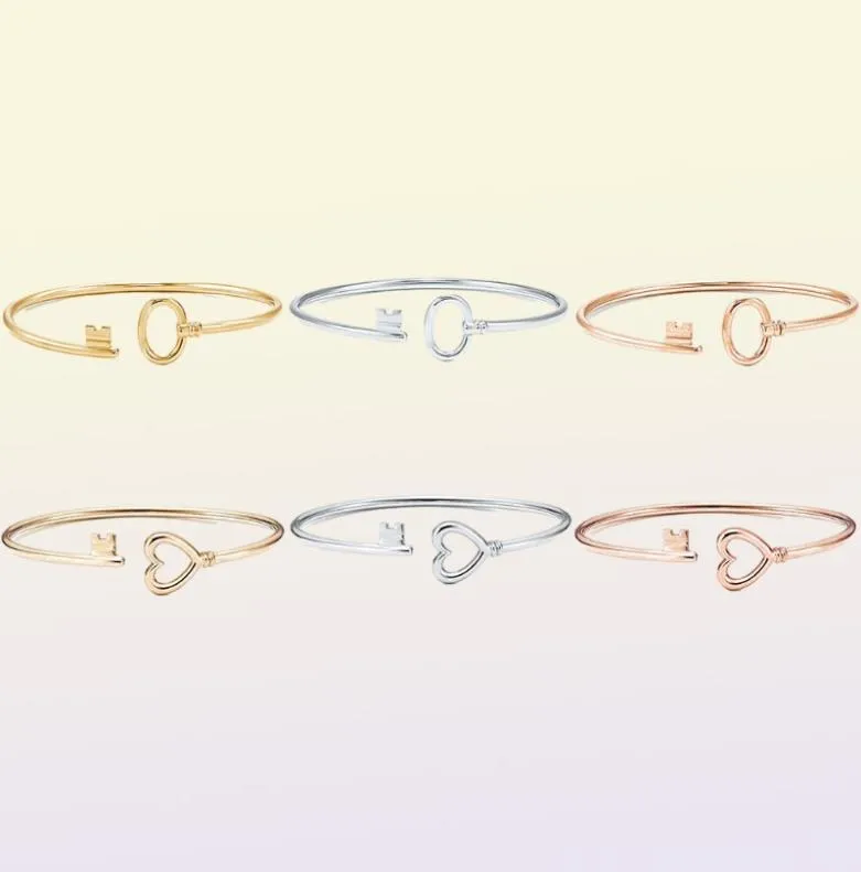 Hoogwaardige originele liefdesleutel Open Bracelet Fashion Elegante sieraden met origineel logo jewelly voor vrouwen 5735580