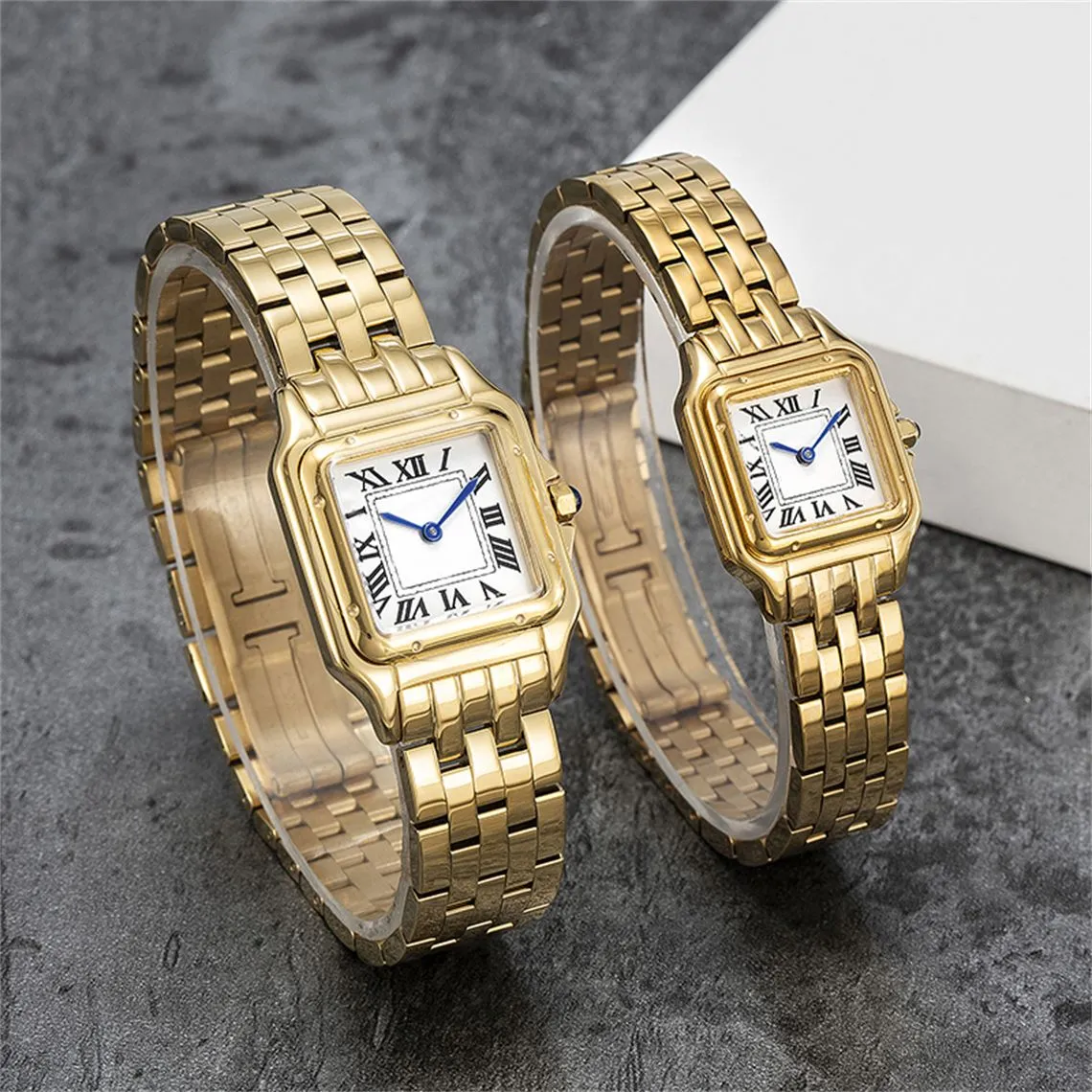 Designer Leisure Business Women Watch Stainless Steel Strap Watches 22mm27mm Quartz Electronic Luxury Wristwatch Life Waterproof High Quality