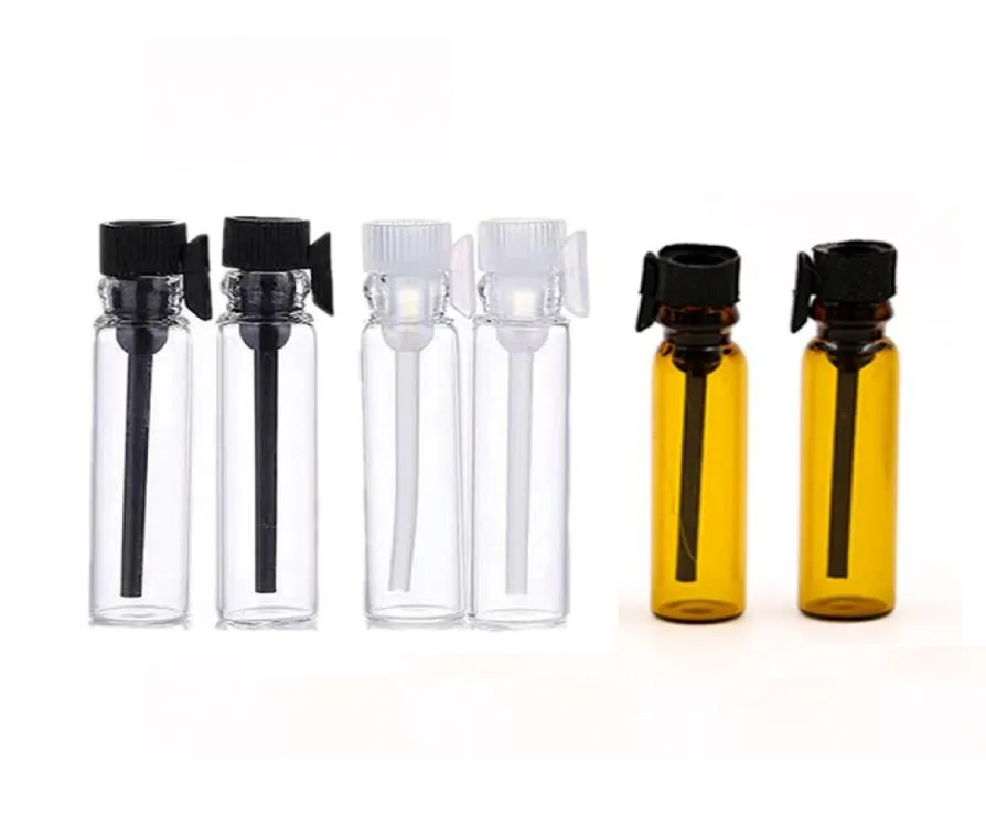 1ML 2ML 3ML Small Glass Refillable Perfume Bottles Vial Empty Mini Oil Sample Packaging 123ml Test Bottle Tube Empty Refill Oils2625756