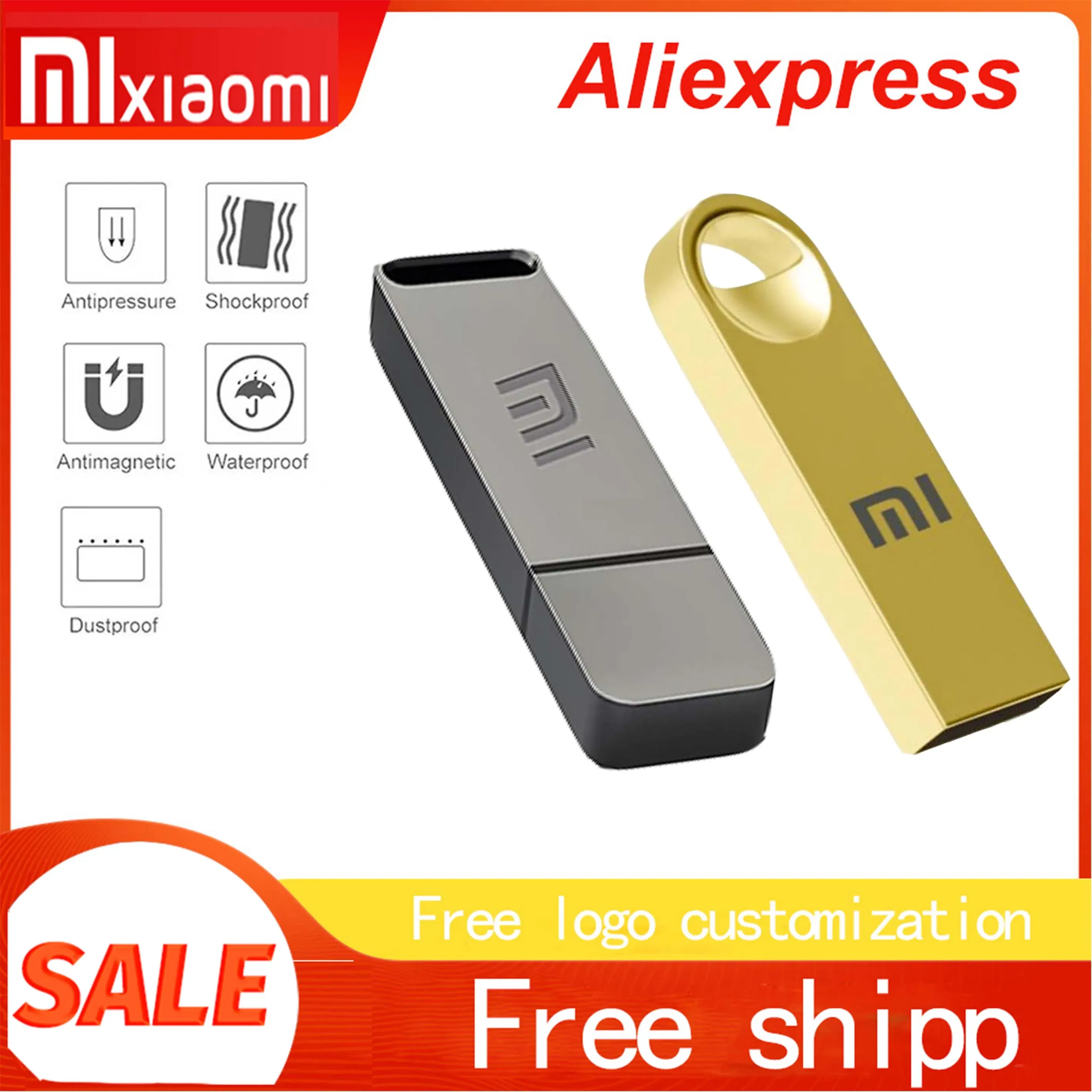 Карты Xiaomi USB Stick Pendrive Hight Speed Memory Stick 512 ГБ 1 ТБ 2 ТБ USB 2.0 Flash Drive Super Mini Pen Drive 2024 Новый