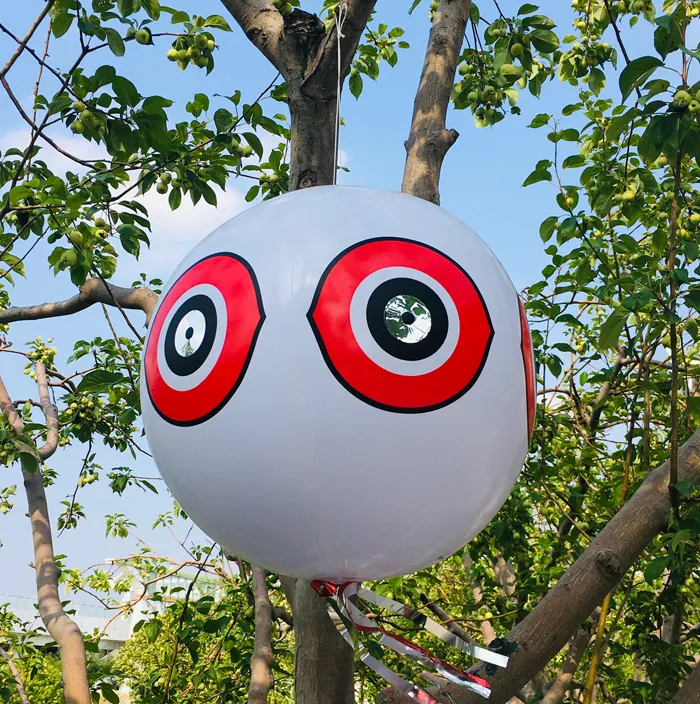 Tierabweisende gruselige Augen Vogel Angst Ballon Vogelscheuche Antriebsvögel weg