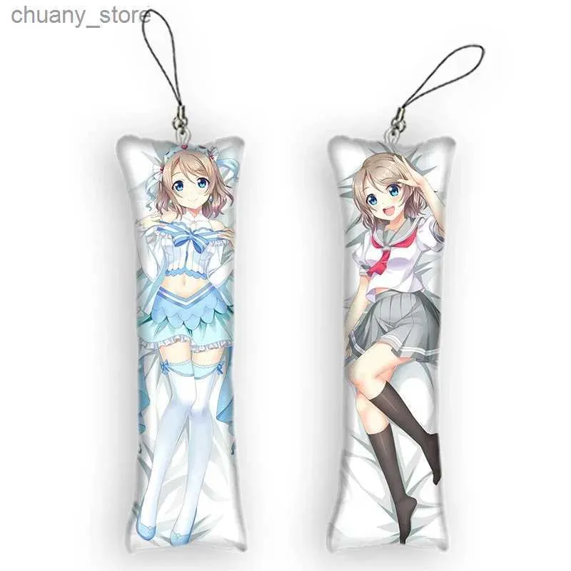 Tornari cordonali 4x12cmlovelive! Sunshine !!Watanabe You Dakimakura Tornario Mini anime Cody Cody Chain Full Cody Telefono Penderant Casetchain Anime Y240417