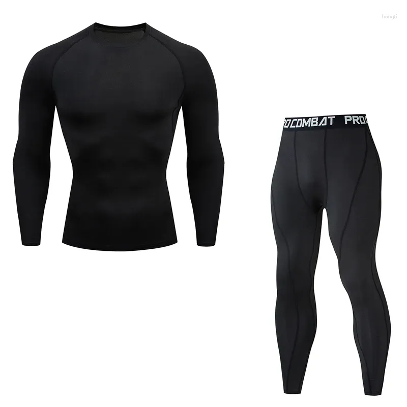 Herren Thermal Unterwäsche Basisschicht Kompression Strumpfhosen Fitnessstudio Jogger Fitness Sportswear Voller Anzug Tracksuit Thermohemd Leggings 4xl