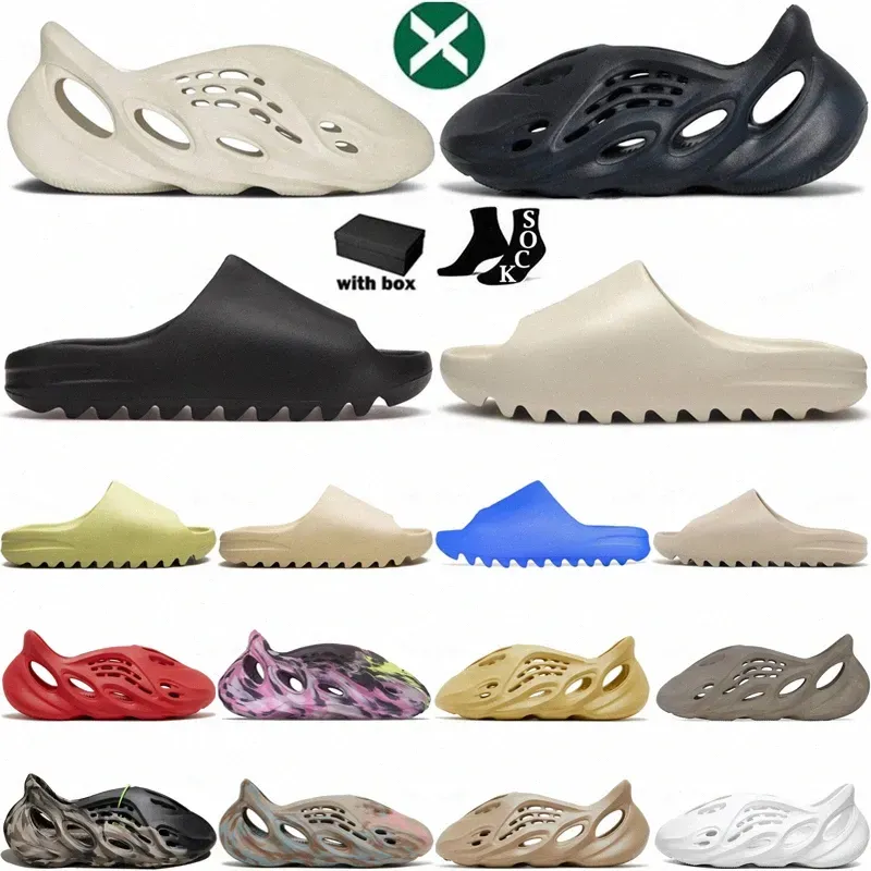 Sandals Slippers Slides Slipper Slide Foam Runner Runners Carbon Onyx Cinder Stone Salt Sand Vermillion Grey Slate Bone Azure Flax