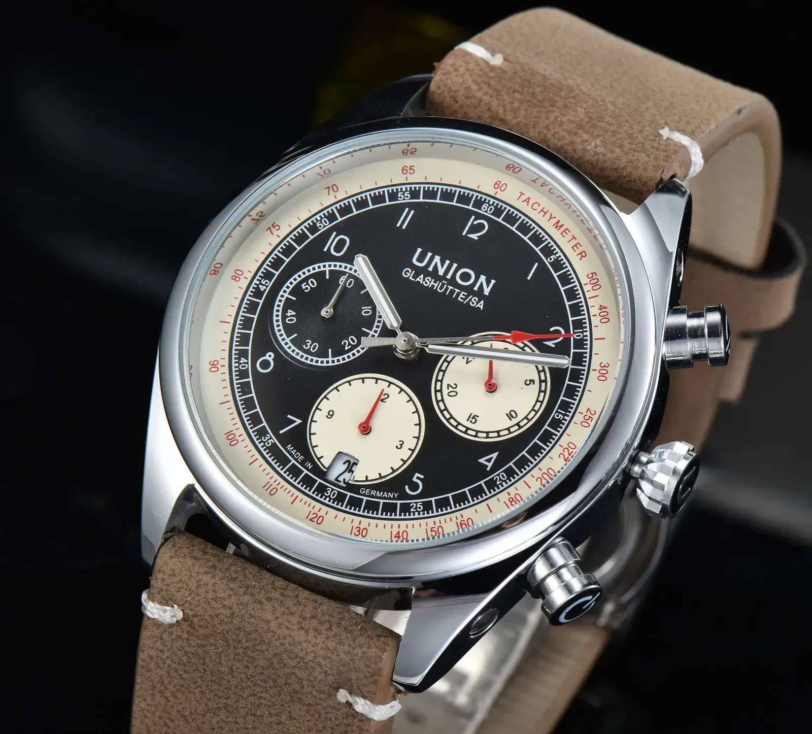 Union GLASHUTTE SA Mens Fashion Sports Quartz Wristwatch For Men