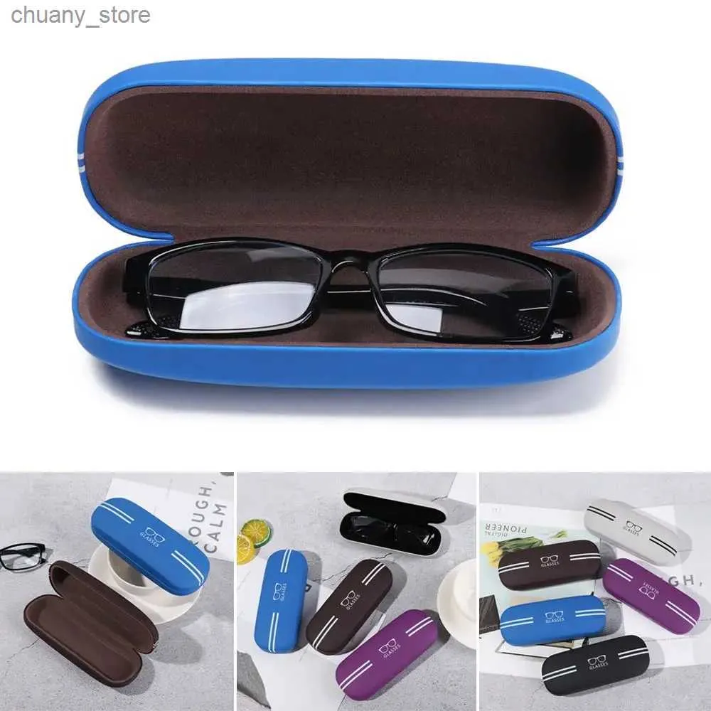 Coupes de lunettes de soleil Cas de lunettes de soleil Lunettes de lecture des verres de lecture Boîte dure Pack de voyage Pouche Couettes Eye Contacts Y240416