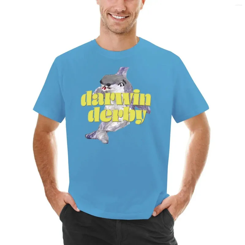 Mens Darwin Derby Polo T-Shirt Vintage Hippie Kawaii Clothes from
