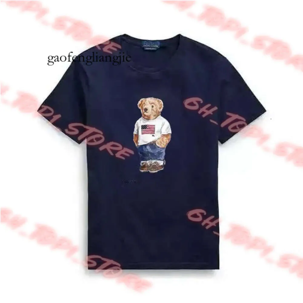 Polos björn t shirt grossist hög kvalitet 100% bomullsbjörn thirt kort ärm tee skjortor usa 584