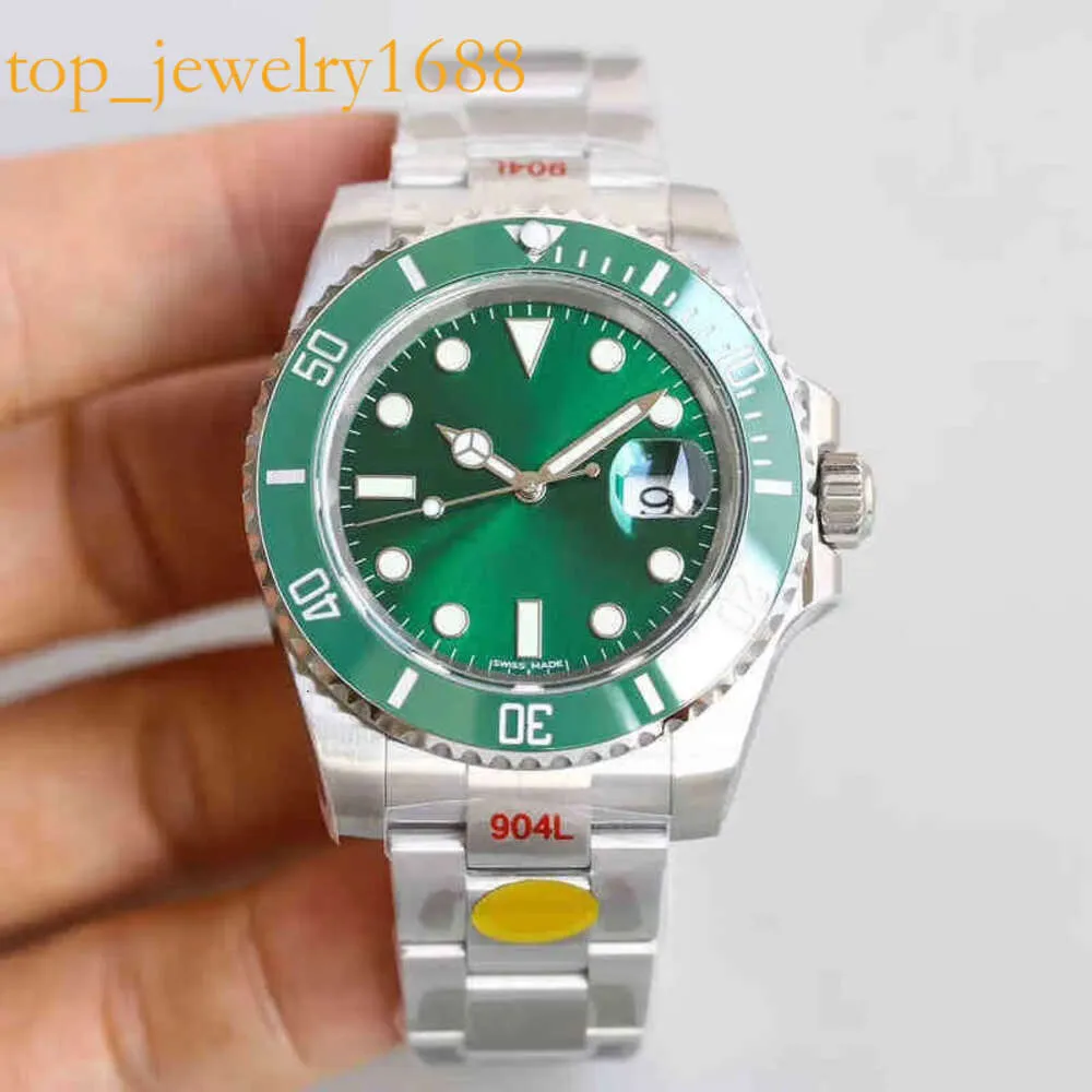 R ol ey n Deluxe Men Watch Automatic Hine Sapphire Watches ETA 2836 Movement Ceramic Bezel 116610 Model 904L rostfritt stål