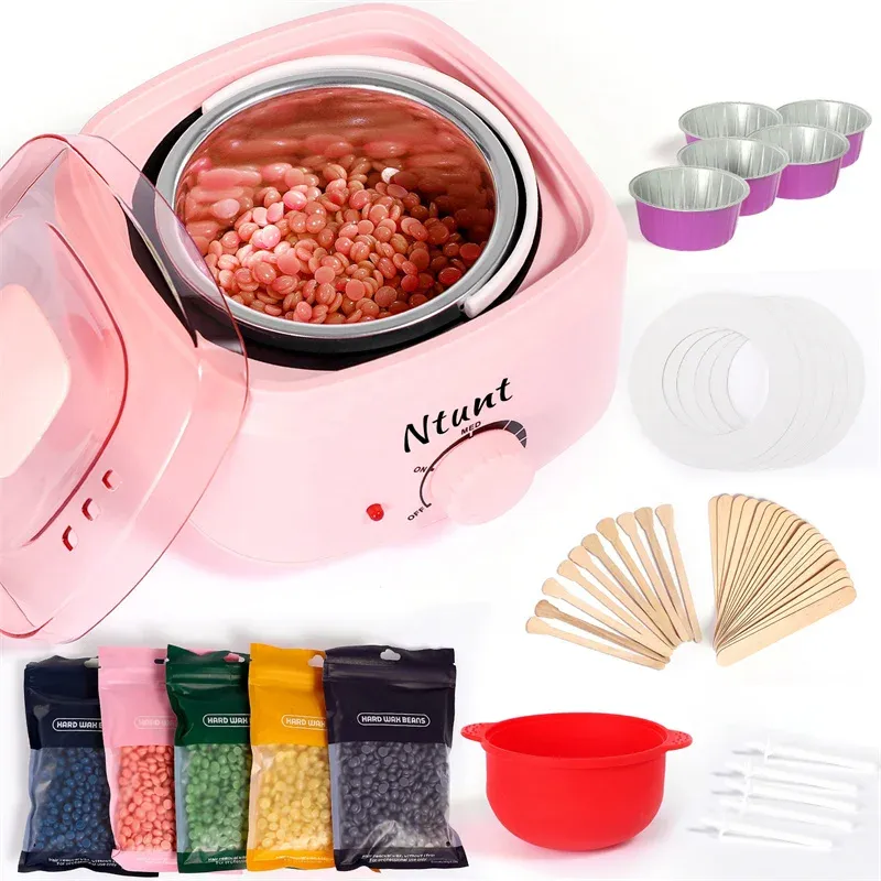 Heaters Hair Removal Wax Heater Machine Wax Beans 10 Wood Stickers Paraffin Wax Warmer Pot SPA Hand Foot Body 220V Drop Shipping LL03