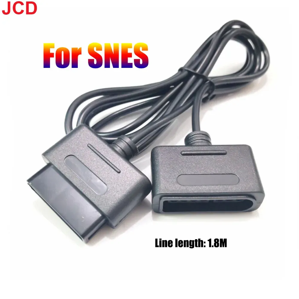 Högtalare JCD 1st 1,8m spelkontrollförlängningskabeldata för kabel för SNES -styrenhetsförlängningskabeln för Super SNES -styrenhet