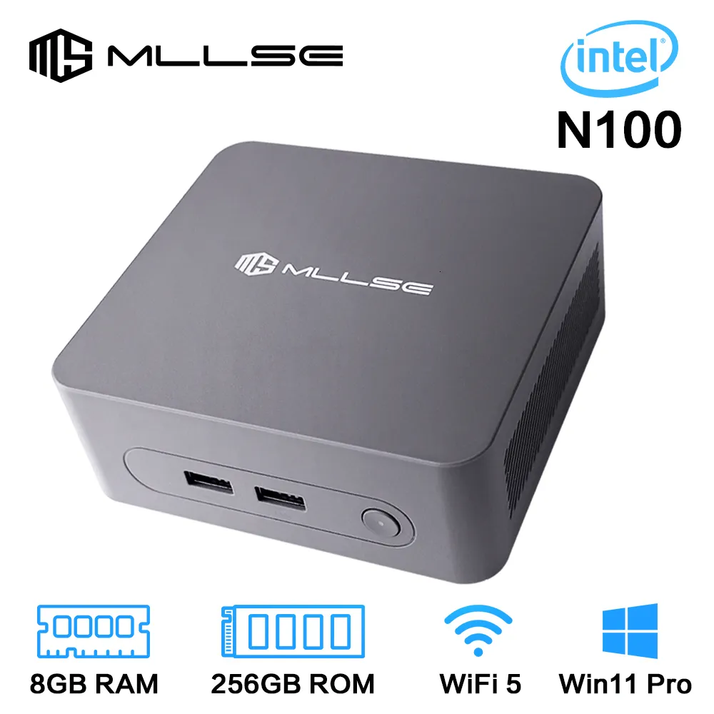 Compact Mini PC: Intel N100, 8GB RAM, 256GB ROM, Windows 11 Pro