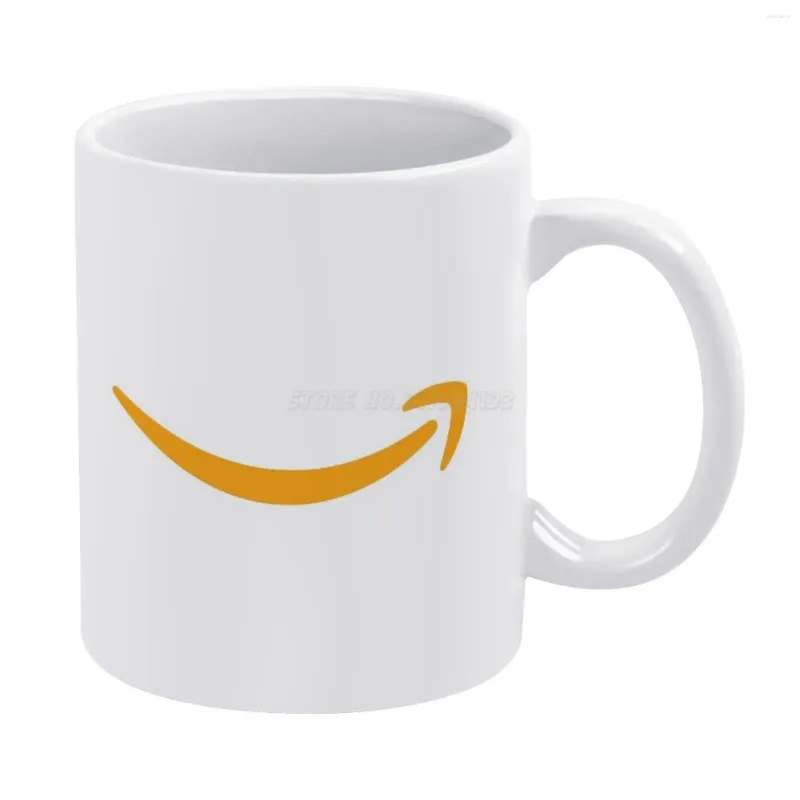 Taglie Prime Smile White Mug Coffee Coffee 330 ml Ceramica Coppa di latte e regalo di viaggio per la consegna di amici