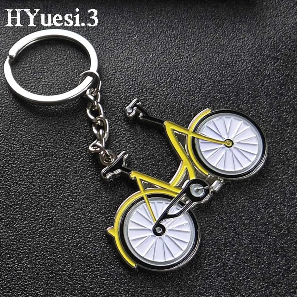 Keychains Lanyards Creative Bicycle Anhänger Keychain Sport Style Metal Bike Key Ring Männer Geldbeutel Dekor Geburtstag Geschenke D240417