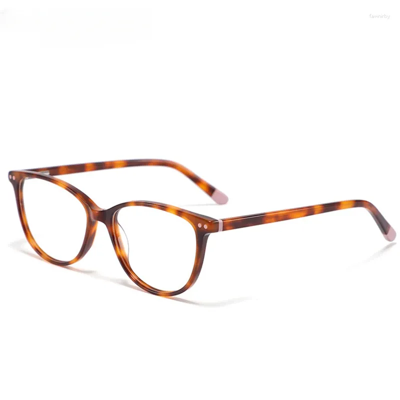 Solglasögon ramar 51mm acetat mode mäns glas ramar färg block fjäder gångjärn optik myopia glasögon klara linser recept