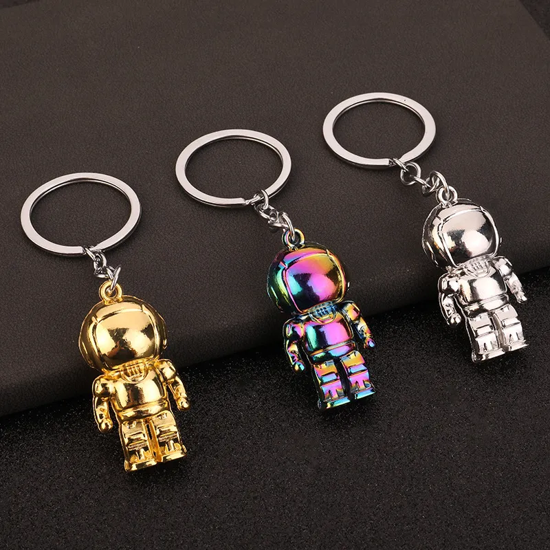 Designer Metal High-End Casual Sense of Astronaut Crafts KeyChain Pendant Modern Minimalistiska bilpar Gift Creative Keychain 2 Pieces Are Mycket bra