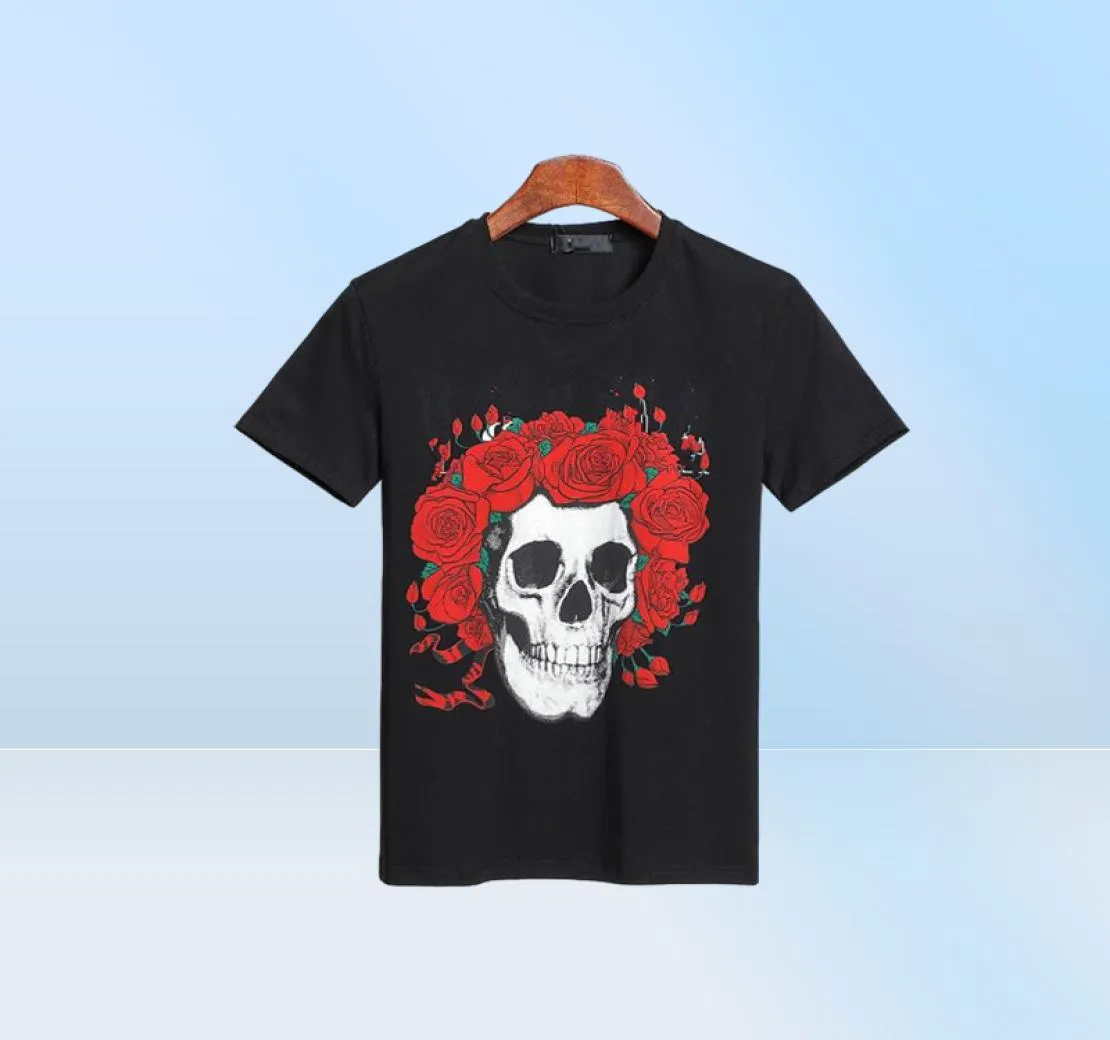 夏のTシャツの男性ファッションクールな頭蓋骨印刷された半袖TシャツTEEシャツ衣類DG 04423182232004897