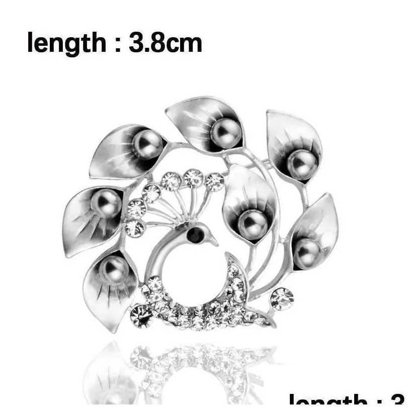 Pins Brooches LEEKER Vintage Silver Color Metal Hollow Brooches Pins With Big Pearl Women Wedding Party Dress Jewelry LK7 HKD230807