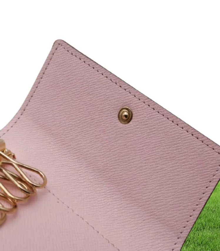 Markendesigner hochwertiger Schlüsselbund Neue Mode Frauen Männer Klassiker 6 Schlüsselhalter Cover Keychain mit Box Dust Bag Card Key Ring 7 C9957520