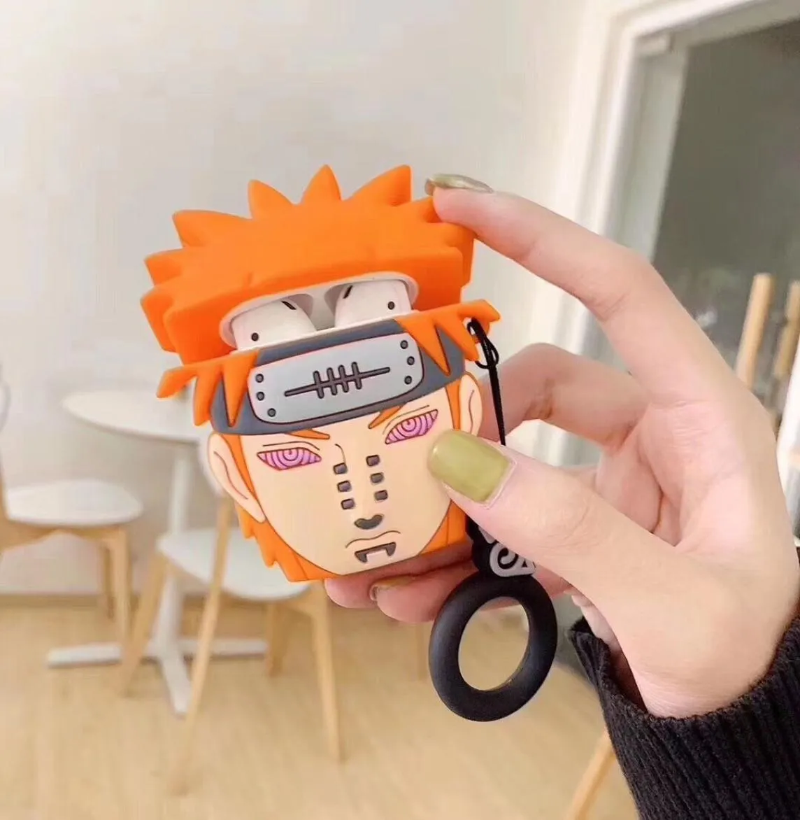 Anime Naruto Wireless Bluetooth Earphone Charging Boîte de protection pour Apple AirPods 12 Étui à sécheresse de choc en silicone avec Antilos3946758