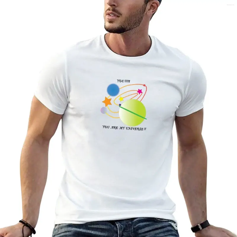 Männer Polos Du bist mein Universum!T-Shirt T-Shirt Man Sport Fan T-Shirts Herrenhemden