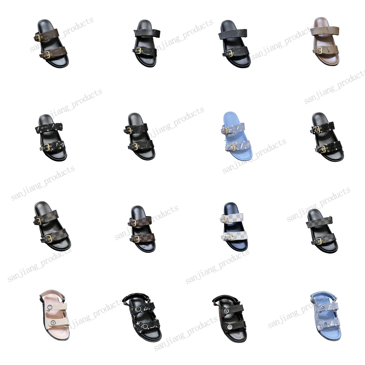 Marka projektantów Kappery Paseo komfort sandały moda płaskie slajdy damskie buty na plaży buty plażowe grube bom bom letme luksusowe francuskie muły kwiaty dżinsów
