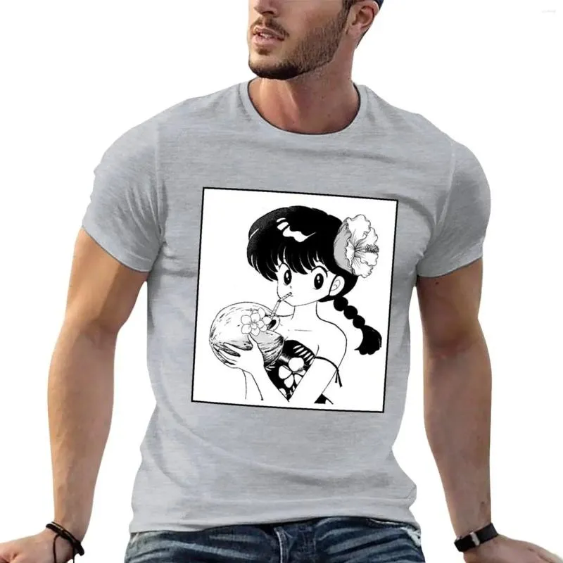 Men's Polos Ranma Girl Beach - 1/2 édition d'été 2024 T-shirt garçons Impression animale Plaine t-shirts Men