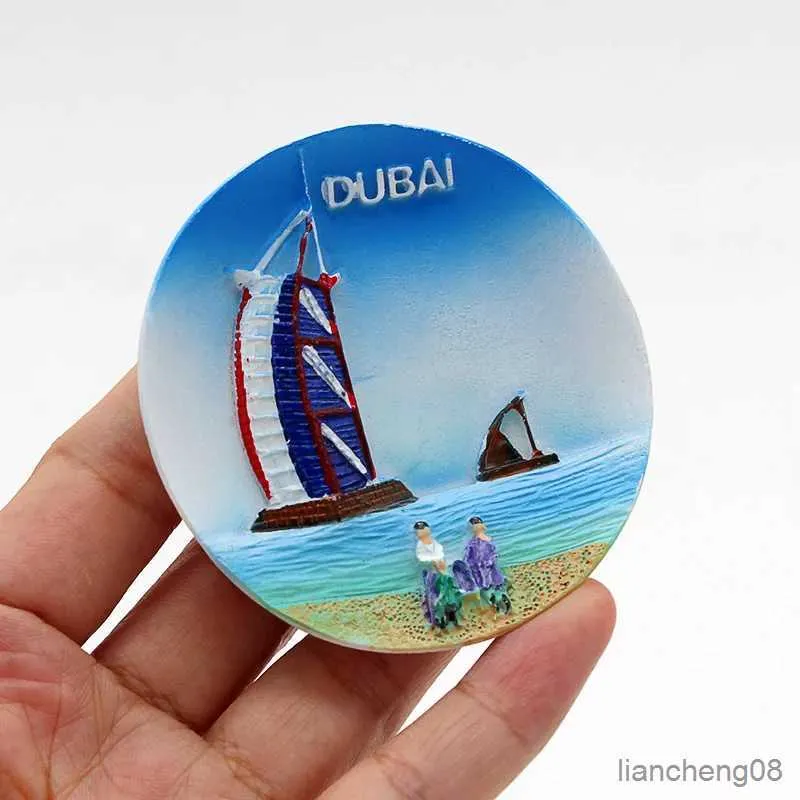 Kühlschrankmagnete 3d Kühlschrank Magnete Dubai Segelhotel Souvenir Kühlschrank Paste Home Dekoration Dubai Architektursammlung Geschenke