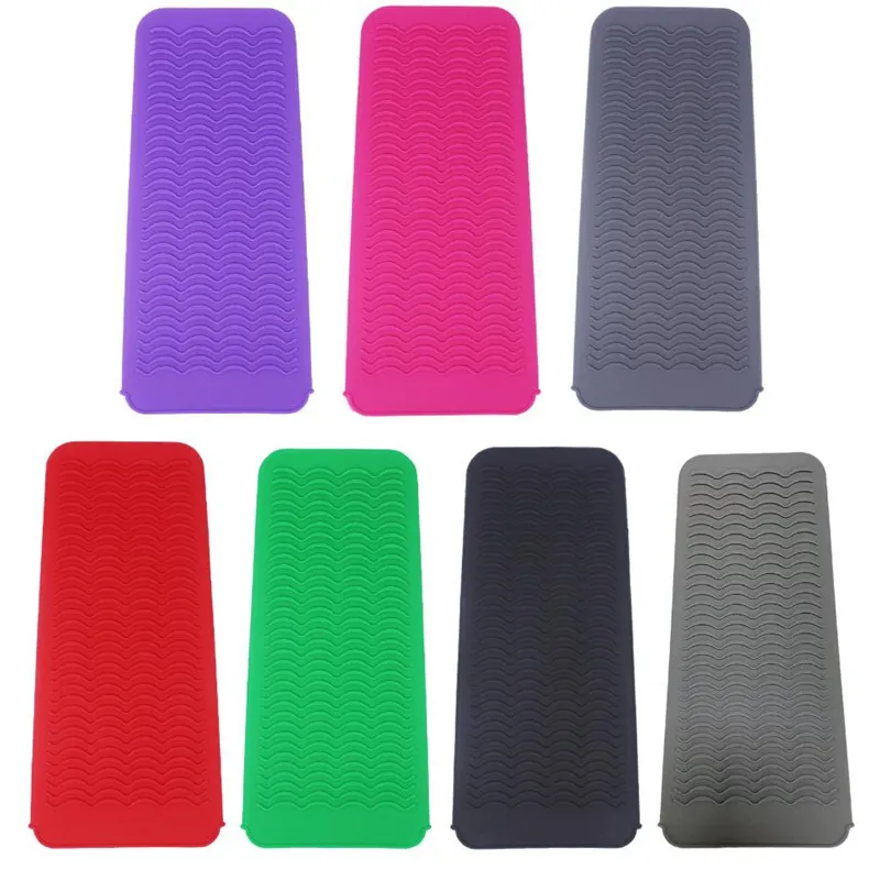 Professional Silicone Heat Resistant Hair Iron Mat Pouch Protection For Flat Iron and Curling Iron Portable Travel Hair Straightener Sleeve for Hair Styling Tools