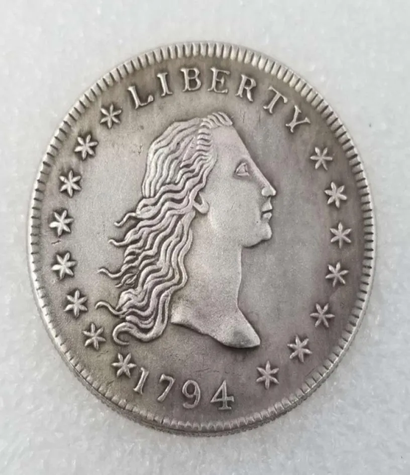1794 tipo1 Busto drapeado Dollar Coin Copy0123456789101913647