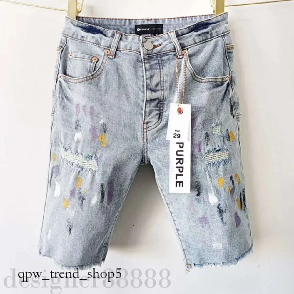 Jeans viola cortometrali designer corto jeans buchi dritti night estate night club blu pantaloncini da donna in stile lussuoso patch lo stesso stile marchio viola j 788