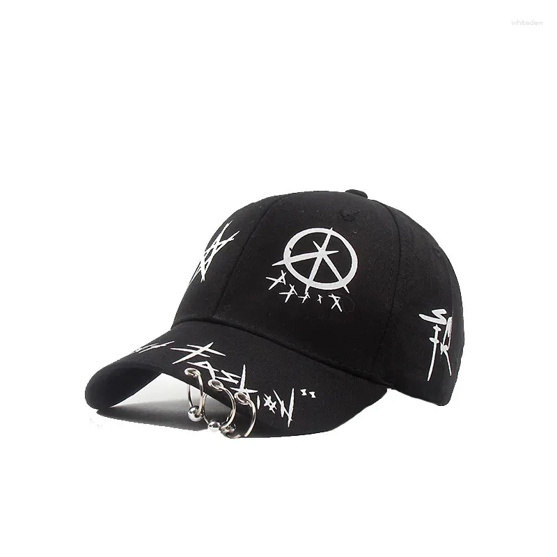 Ball Caps Men Women Sun Shade Baseball Hat Sport Sunscreen Cap Trend Student met Hoop Street Dance Hip-Hop verstelbare katoen P21