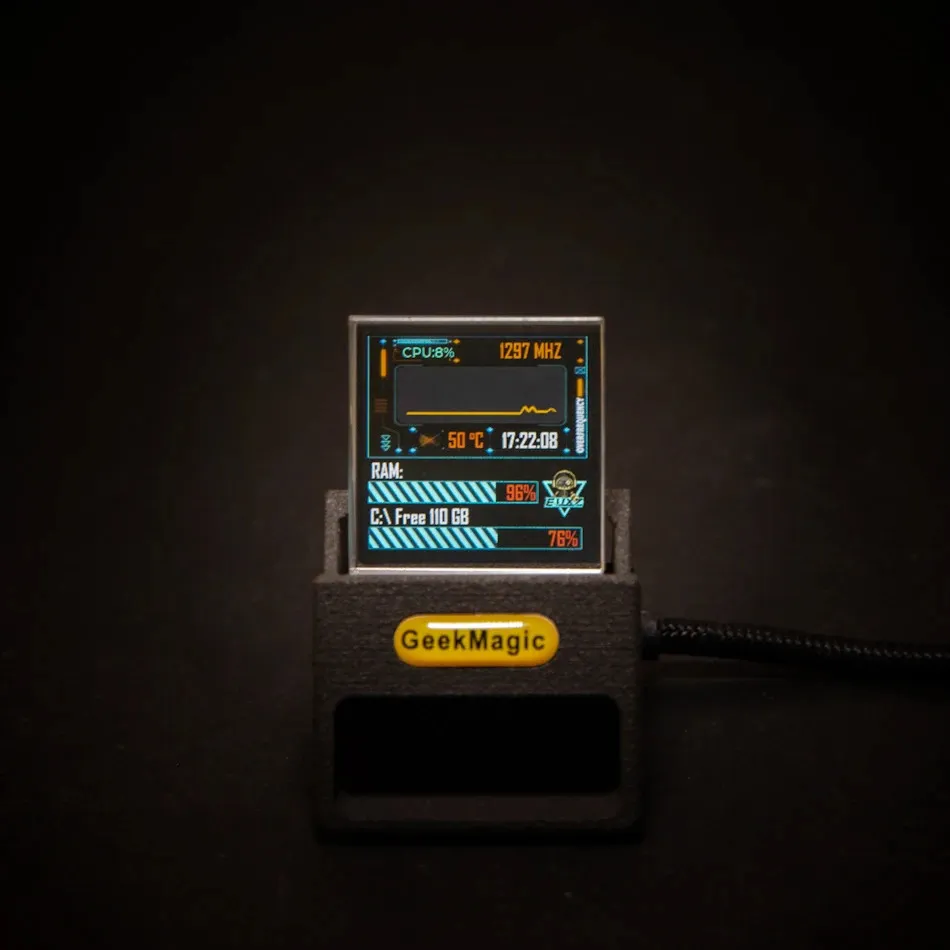 クリスタル天気ビットコイン株価ティッカー時計 ゲーマーオタク向けのミニデスクトップディスプレイを￥7,133 | DHgate