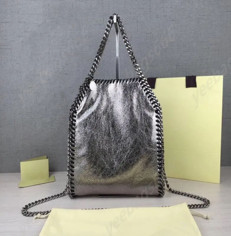 Diagonalt över olika storlekar stora medium och liten handskakning mini designer väska berömd kvinnlig Falabella Bag5679193